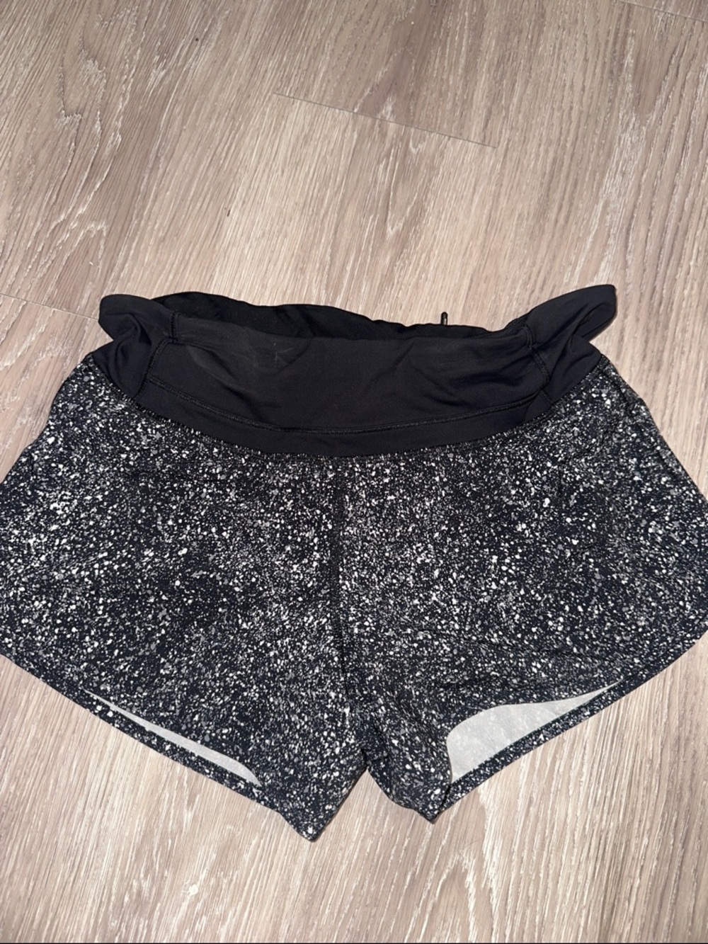 lululemon athletica Black Speckle High-Waist Running Shorts